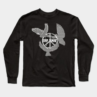 Peace sign white dove Long Sleeve T-Shirt